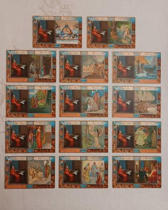 Lotto 14 cartoline antiche “Divina Commedia"