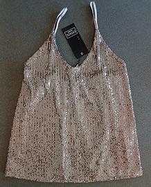 canottiera paillettes EXTASY
