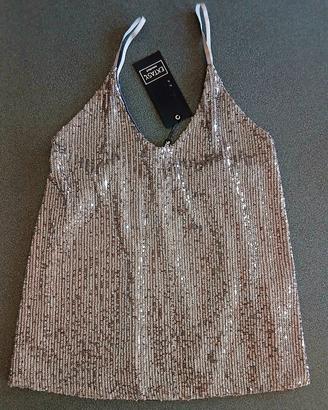canottiera paillettes EXTASY