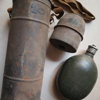 Borraccia contenitore filtro maschera antigas ww2