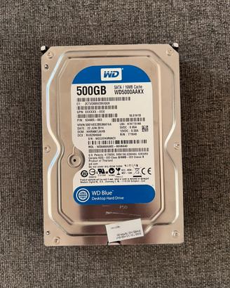 Hard disk Western Digital 500 GB - WD5000AAKX
