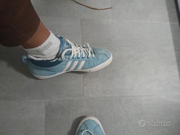 sneakers Adidas mid top azzurre 