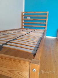 struttura letto TARVA e base a doghe LUROY