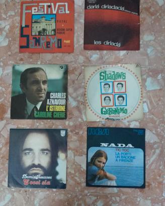 DISCHI VINILE 45 GIRI VINTAGE