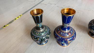 Vasi cinesi originali in cloisonne