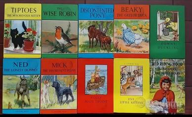 10 volumetti '60 lingua inglese LADYBIRD BOOK 
