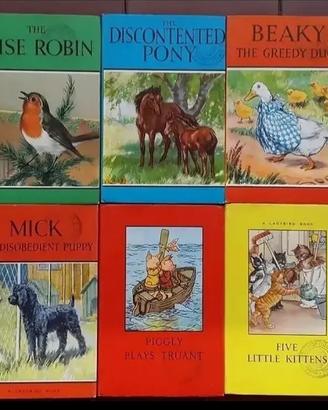 10 volumetti '60 lingua inglese LADYBIRD BOOK 
