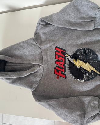 Felpa Zara Kids 6anni  116 cm The Flash cappuccio