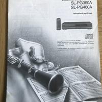 Manuale istruzioni Lettore Cd Technics SL-PG360A