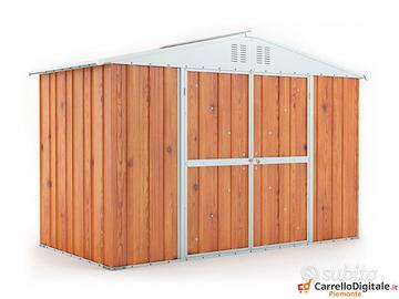 Box in lamiera zincata 327x155 cm fin legno