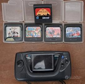 Sega Game Gear + 5 giochi – non testato – bundle