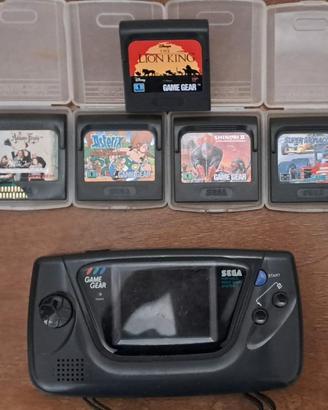 Sega Game Gear + 5 giochi – non testato – bundle