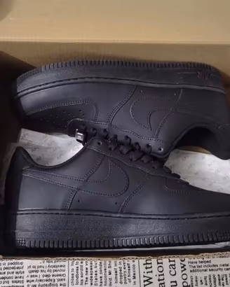 Nike Air Force 1 38 Nere Donna Sneakers Nuove