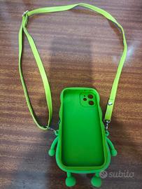 Custodia Cover Ip12 Mini  Rana con portaoggetti 