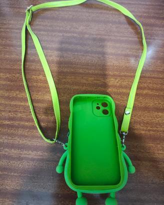 Custodia Cover Ip12 Mini  Rana con portaoggetti 