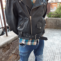 Giubbotto pelle iron maiden tipo chiodo