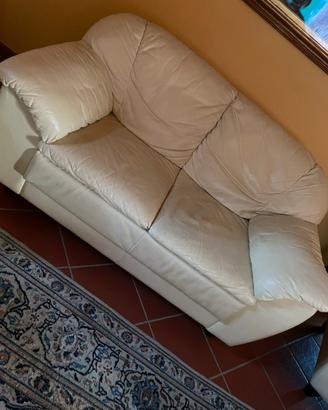 Divano 2 posti in pelle