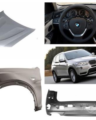 Bmw X3 paraurti musata fanale cofano airbag 10-14