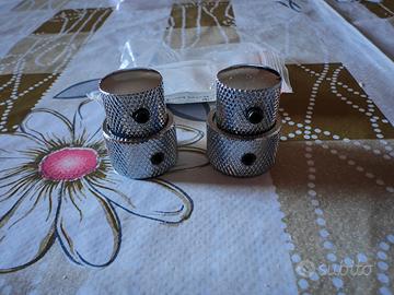 Stacked control Knobs concentrici Silver 