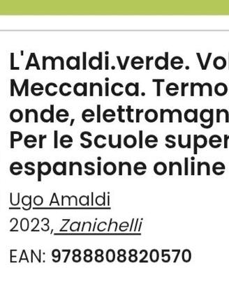 L'amaldi verde volume unico meccanica