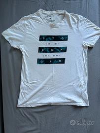 T-shirt classica bianca Taglia S  100% cotone