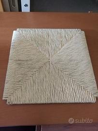 SEDILE IN PAGLIA DI ERBA PALUSTRE DI RICAMBIO PER