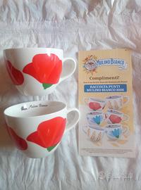 Set 2 tazze Papavero Mulino Bianco 