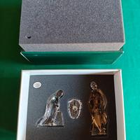 Presepe tre pezzi, natività in cristallo Mikasa