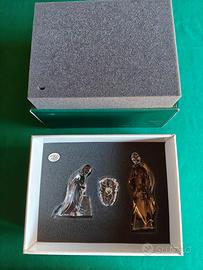 Presepe tre pezzi, natività in cristallo Mikasa