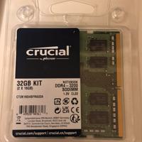 Crucial 32GB (2x16GB) DDR4 SODIMM RAM notebook