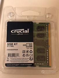 Crucial 32GB (2x16GB) DDR4 SODIMM RAM notebook