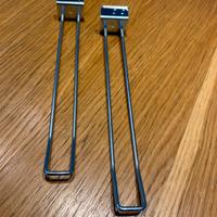 Gancio doppio cromato 25 cm per dogato