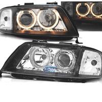 FARI AUDI A6 99-01 OCCHI ANGELI SFONDO NERO