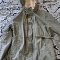 Tokuno Shima Parka Giaccone invernale verde milita