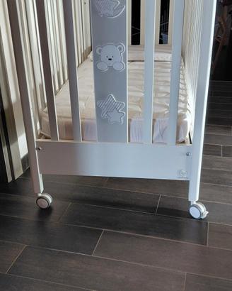 Lettino Italbaby my Teddy con materasso e paracolp