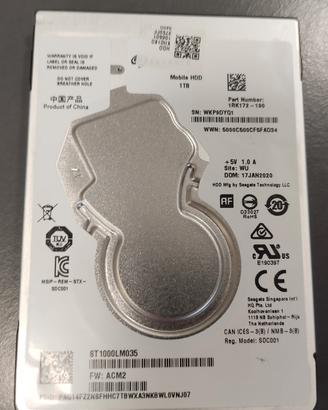 Hard Disk 2.5 Seagate Mobile HDD 1T