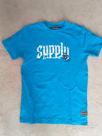 maglietta supply azzurra 