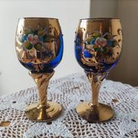 bicchieri Tre Fuochi blu – Arte veneziana