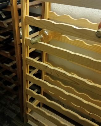 porta bottiglie in legno