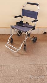 sedia a rotelle pieghievole 