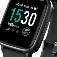 CHEREEKI Fitness Tracker Smartwatch – Nero (IP68)