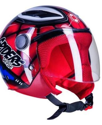 CASCO ONE JET JUNIOR SPIDER rosso