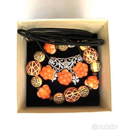 Bracciale e ciondolo "Cloudberry". Fatti a mano