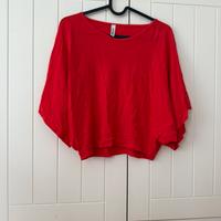 Top rosso CelEbRIties TRICOT