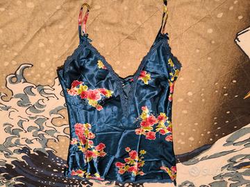 Camicia da Notte Yamamay Blu Floreale - Taglia M