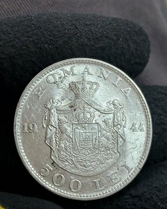 moneta d'argento romena in alta conservazione