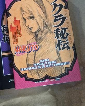 Lotto 3 Manga Naruto Hiden + 7 Peluche Naruto