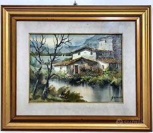 Quadro Paesaggio Olio su Tela 30x40 Gisella Macaro