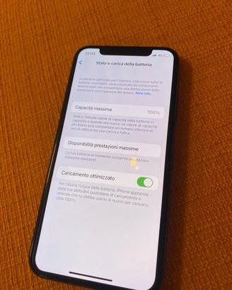 Iphone X 256gb con batteria al100% e schermo nuovo