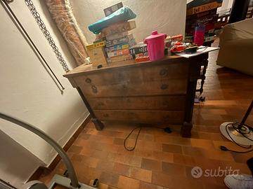 Cassettone impero con specchio